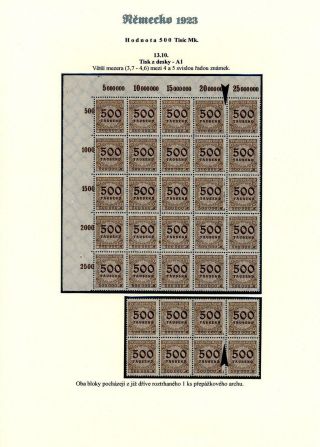 NĚMECKO 1923 (ŘÍJEN A LISTOPAD), VYDÁNÍ "VZOR KOŠÍKOVÉHO VÍKA" – list 7