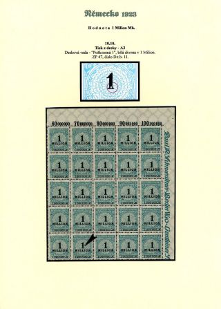 NĚMECKO 1923 (ŘÍJEN A LISTOPAD), VYDÁNÍ "VZOR KOŠÍKOVÉHO VÍKA" – list 11