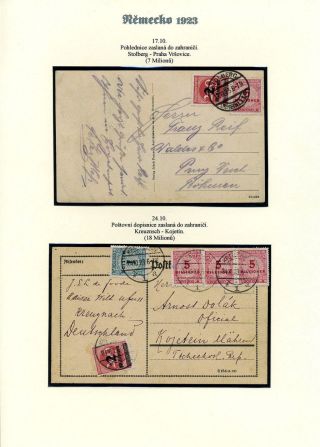 NĚMECKO 1923 (ŘÍJEN A LISTOPAD), VYDÁNÍ "VZOR KOŠÍKOVÉHO VÍKA" – list 23