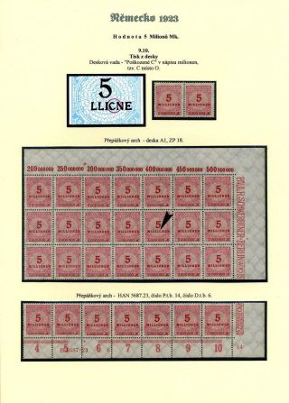 NĚMECKO 1923 (ŘÍJEN A LISTOPAD), VYDÁNÍ "VZOR KOŠÍKOVÉHO VÍKA" – list 29