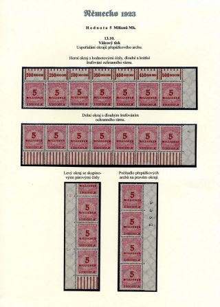 NĚMECKO 1923 (ŘÍJEN A LISTOPAD), VYDÁNÍ "VZOR KOŠÍKOVÉHO VÍKA" – list 30
