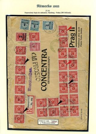 NĚMECKO 1923 (ŘÍJEN A LISTOPAD), VYDÁNÍ "VZOR KOŠÍKOVÉHO VÍKA" – list 35