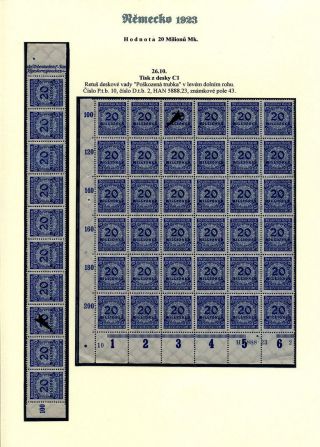 NĚMECKO 1923 (ŘÍJEN A LISTOPAD), VYDÁNÍ "VZOR KOŠÍKOVÉHO VÍKA" – list 41