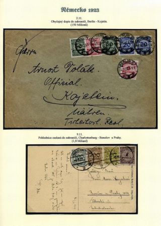 NĚMECKO 1923 (ŘÍJEN A LISTOPAD), VYDÁNÍ "VZOR KOŠÍKOVÉHO VÍKA" – list 43