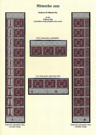 NĚMECKO 1923 (ŘÍJEN A LISTOPAD), VYDÁNÍ "VZOR KOŠÍKOVÉHO VÍKA" – list 44