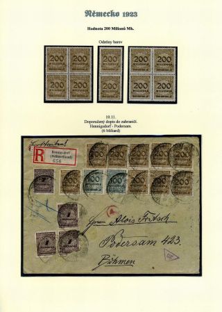 NĚMECKO 1923 (ŘÍJEN A LISTOPAD), VYDÁNÍ "VZOR KOŠÍKOVÉHO VÍKA" – list 50