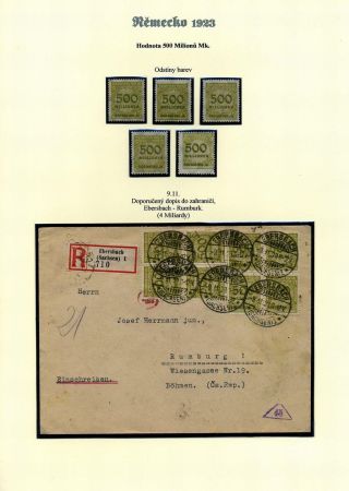 NĚMECKO 1923 (ŘÍJEN A LISTOPAD), VYDÁNÍ "VZOR KOŠÍKOVÉHO VÍKA" – list 53