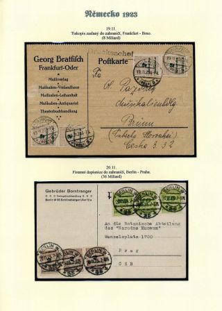 NĚMECKO 1923 (ŘÍJEN A LISTOPAD), VYDÁNÍ "VZOR KOŠÍKOVÉHO VÍKA" – list 58