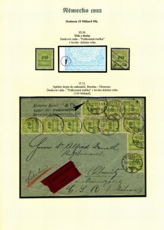 NĚMECKO 1923 (ŘÍJEN A LISTOPAD), VYDÁNÍ "VZOR KOŠÍKOVÉHO VÍKA" – list 62