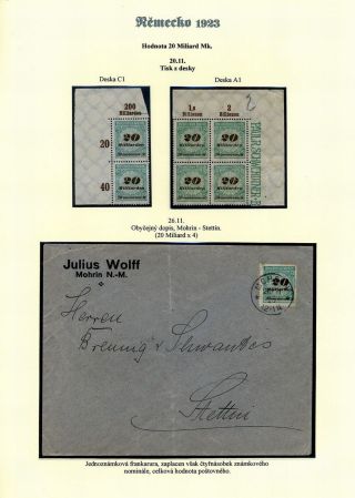 NĚMECKO 1923 (ŘÍJEN A LISTOPAD), VYDÁNÍ "VZOR KOŠÍKOVÉHO VÍKA" – list 63