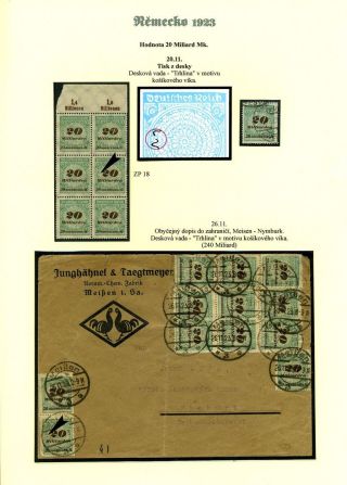 NĚMECKO 1923 (ŘÍJEN A LISTOPAD), VYDÁNÍ "VZOR KOŠÍKOVÉHO VÍKA" – list 64