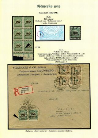 NĚMECKO 1923 (ŘÍJEN A LISTOPAD), VYDÁNÍ "VZOR KOŠÍKOVÉHO VÍKA" – list 65