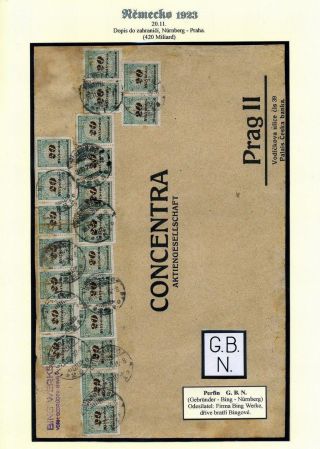 NĚMECKO 1923 (ŘÍJEN A LISTOPAD), VYDÁNÍ "VZOR KOŠÍKOVÉHO VÍKA" – list 66