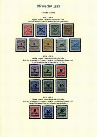 NĚMECKO 1923 (ŘÍJEN A LISTOPAD), VYDÁNÍ "VZOR KOŠÍKOVÉHO VÍKA" – list 69