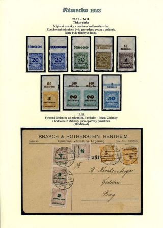 NĚMECKO 1923 (ŘÍJEN A LISTOPAD), VYDÁNÍ "VZOR KOŠÍKOVÉHO VÍKA" – list 71