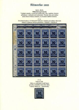 NĚMECKO 1923 (ŘÍJEN A LISTOPAD), VYDÁNÍ "VZOR KOŠÍKOVÉHO VÍKA" – list 76