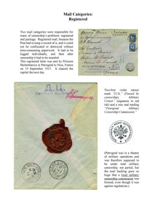 MILITARY CENSORSHIP IN IMPERIAL RUSSIA 1904-1917 – sheet 25