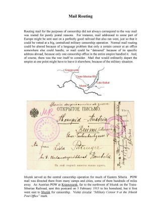 MILITARY CENSORSHIP IN IMPERIAL RUSSIA 1904-1917 – sheet 30