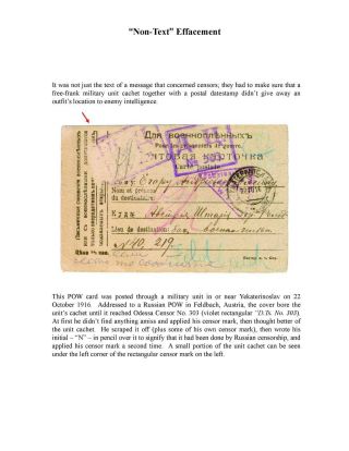 MILITARY CENSORSHIP IN IMPERIAL RUSSIA 1904-1917 – sheet 37
