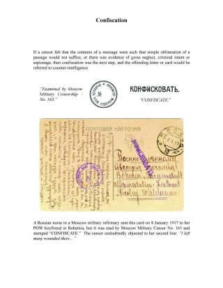 MILITARY CENSORSHIP IN IMPERIAL RUSSIA 1904-1917 – sheet 38