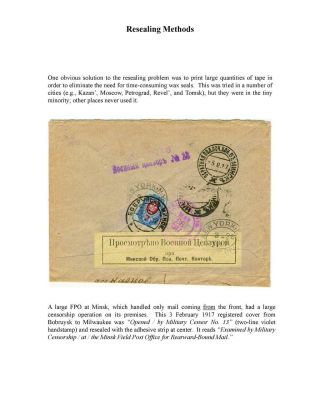 MILITARY CENSORSHIP IN IMPERIAL RUSSIA 1904-1917 – sheet 44