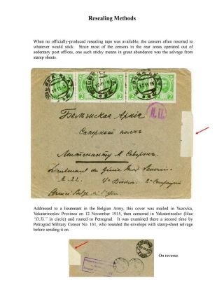 MILITARY CENSORSHIP IN IMPERIAL RUSSIA 1904-1917 – sheet 45