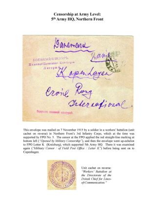 MILITARY CENSORSHIP IN IMPERIAL RUSSIA 1904-1917 – sheet 73