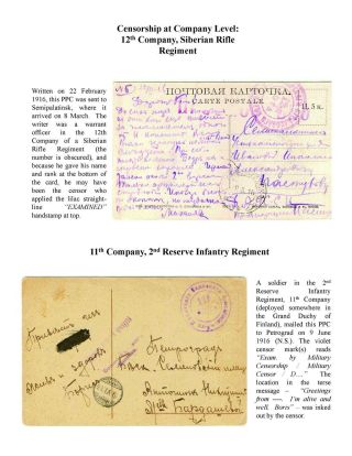 MILITARY CENSORSHIP IN IMPERIAL RUSSIA 1904-1917 – sheet 88