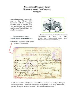 MILITARY CENSORSHIP IN IMPERIAL RUSSIA 1904-1917 – sheet 90