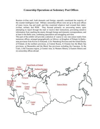 MILITARY CENSORSHIP IN IMPERIAL RUSSIA 1904-1917 – sheet 120