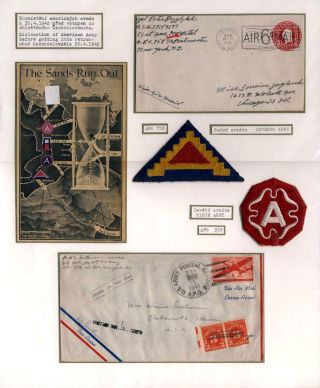 U.S. ARMY POST OFFICES IN CZECHOSLOVAKIA 1945 – sheet 4