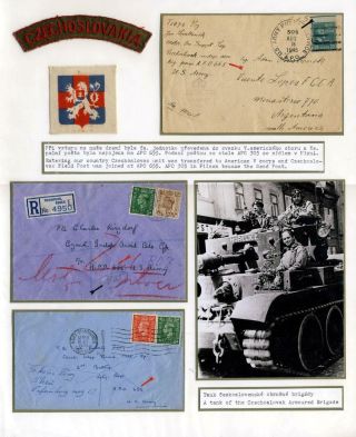 POSTÄMER DER US ARMY IN DER TSCHECHOSLOWAKEI 1945 – Blatt 24