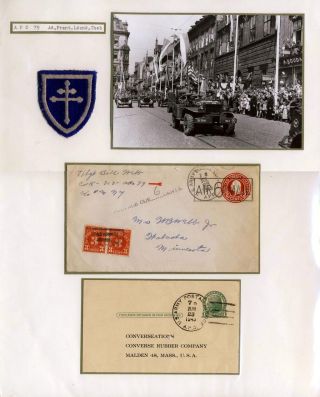 POSTÄMER DER US ARMY IN DER TSCHECHOSLOWAKEI 1945 – Blatt 34
