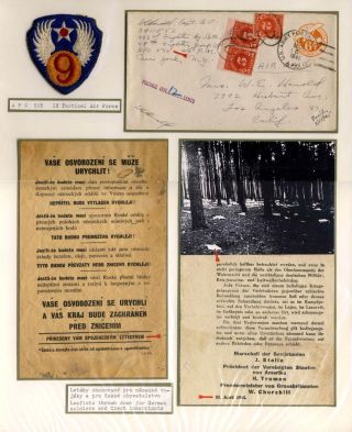 POSTÄMER DER US ARMY IN DER TSCHECHOSLOWAKEI 1945 – Blatt 39