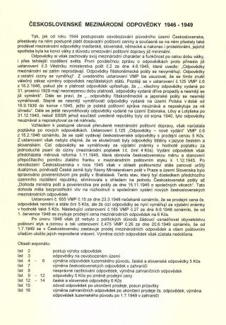 CZECHOSLOVAK INTERNATIONAL REPLY COUPONS (IRC) 1946-1949 – sheet 1