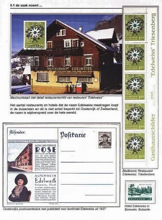 EDELWEISS - THE QUEEN OF ALPINE FLOWERS – sheet 47