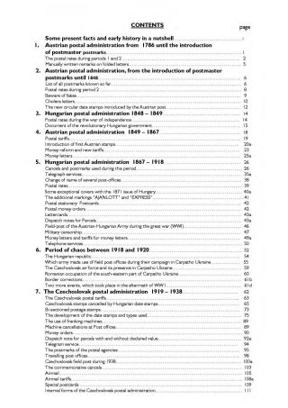 CARPATHO UKRAINE - POSTAL HISTORY AND STAMPS 1786-2000 – sheet 9