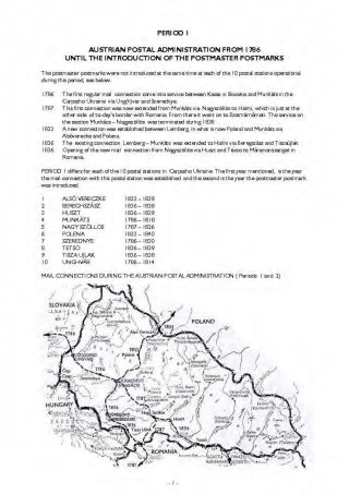 CARPATHO UKRAINE - POSTAL HISTORY AND STAMPS 1786-2000 – sheet 14
