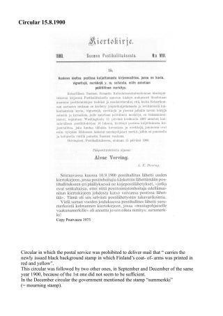 DIE FINNISCHE TRAUERMARKE – Blatt 7
