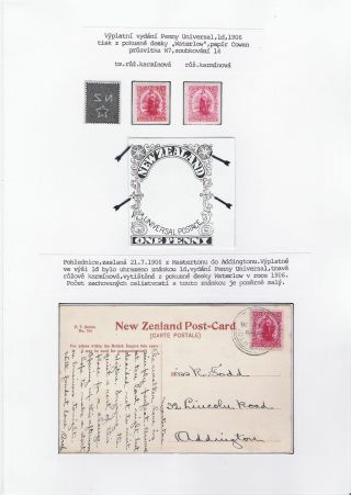 NEW ZEALAND - REGULAR STAMPS ISSUES 1898-1935 – sheet 22