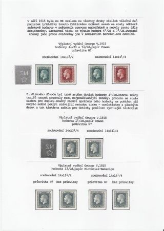 NEW ZEALAND - REGULAR STAMPS ISSUES 1898-1935 – sheet 33