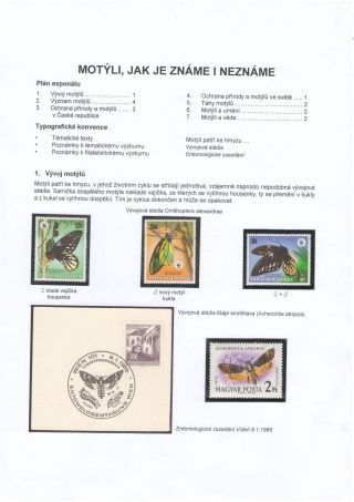 BUTTERFLIES KNOWN AND UNKNOWN – sheet 1