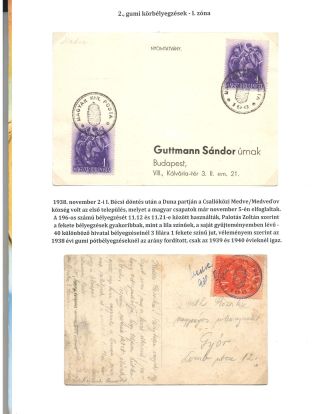 POSTAL HISTORY OF HUNGARY 1938 - USAGE OF NUMERAL POSTMARKS – sheet 4