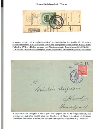 POSTAL HISTORY OF HUNGARY 1938 - USAGE OF NUMERAL POSTMARKS – sheet 10