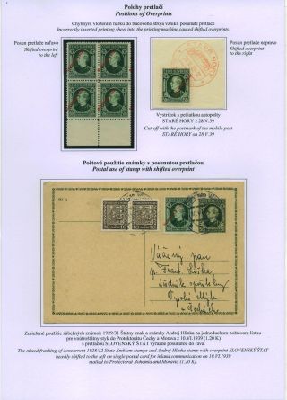 SLOVENSKO 1939: VÝPLATNÍ ZNÁMKY S PORTRÉTEM ANDREJE HLINKY – list 27