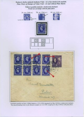 SLOVENSKO 1939: VÝPLATNÍ ZNÁMKY S PORTRÉTEM ANDREJE HLINKY – list 39
