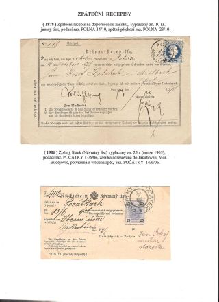 POŠTOVNÍ HISTORIE JIHOZÁPADNÍ MORAVY 1664-1918 – list 75