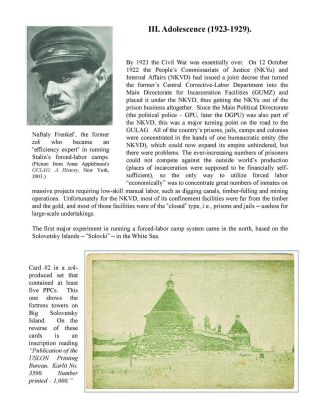 ZEK - THE SOVIET SLAVE-LABOR EMPIRE AND ITS SUCCESSORS, 1917-2000 – sheet 24