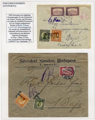 LETTERS WITH POSTADE DUE AND ITS REGULATIONS IN HUNGARY – sheet 119