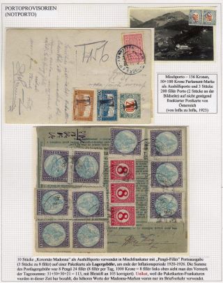 LETTERS WITH POSTADE DUE AND ITS REGULATIONS IN HUNGARY – sheet 122